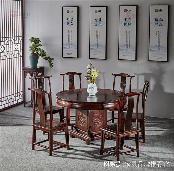 餐桌方圆之选：适配生活场景是关键不朽情缘微凹黄檀工厂·万事红红木(图3)