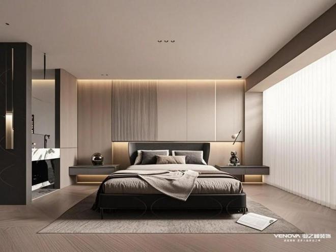 惊艳亮相！南阳业之峰重塑滨河珑府生活语境不朽情缘游戏手机版133㎡现代极简空间(图1)